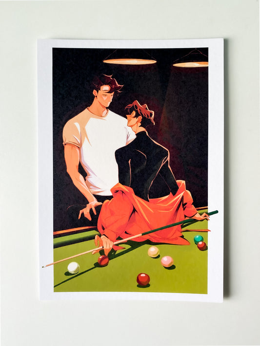 「Midnight Snooker」A5 Print