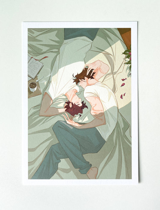 「Jade Mornings」A5 Print