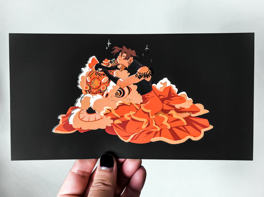 「Longing」Gold Foil Print