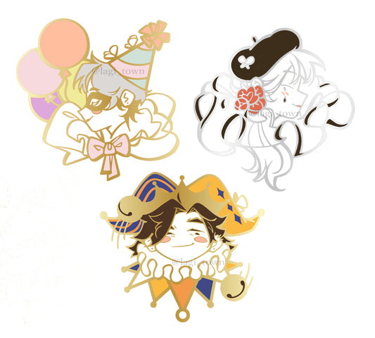 「Moths to a Clown」Enamel Pins cont.