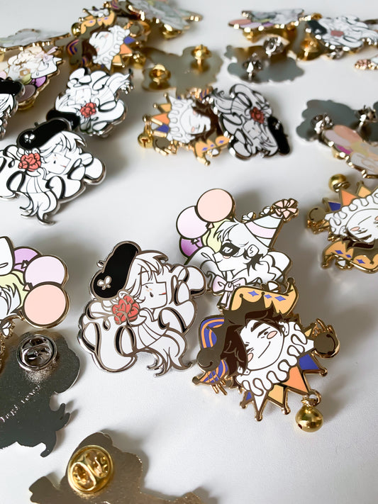 「Moths to a Clown」Enamel Pins cont.