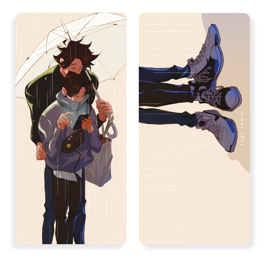 「Waiting in the Rain」Holo Bookmark