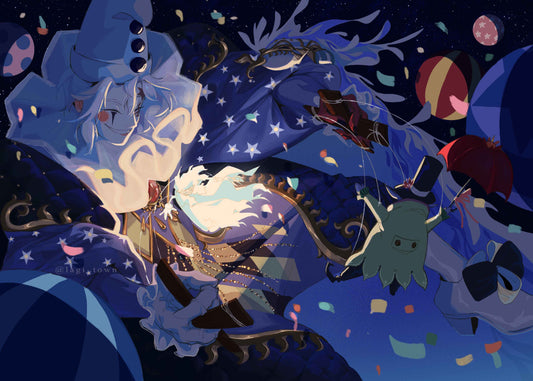 「Crowned Clown」A4 Print