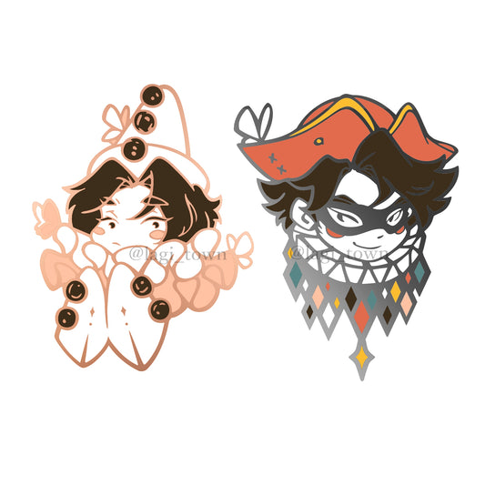 「Moths to a Clown」Enamel Pins