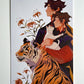 「Lions & Tigers & Tiger Lillies」A5 Print