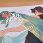 「Cut from the Same Cloth 」Gold Foil Square Print
