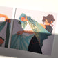 「Cut from the Same Cloth 」Gold Foil Square Print