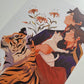 「Lions & Tigers & Tiger Lillies」A5 Print