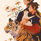 「Lions & Tigers & Tiger Lillies」A5 Print